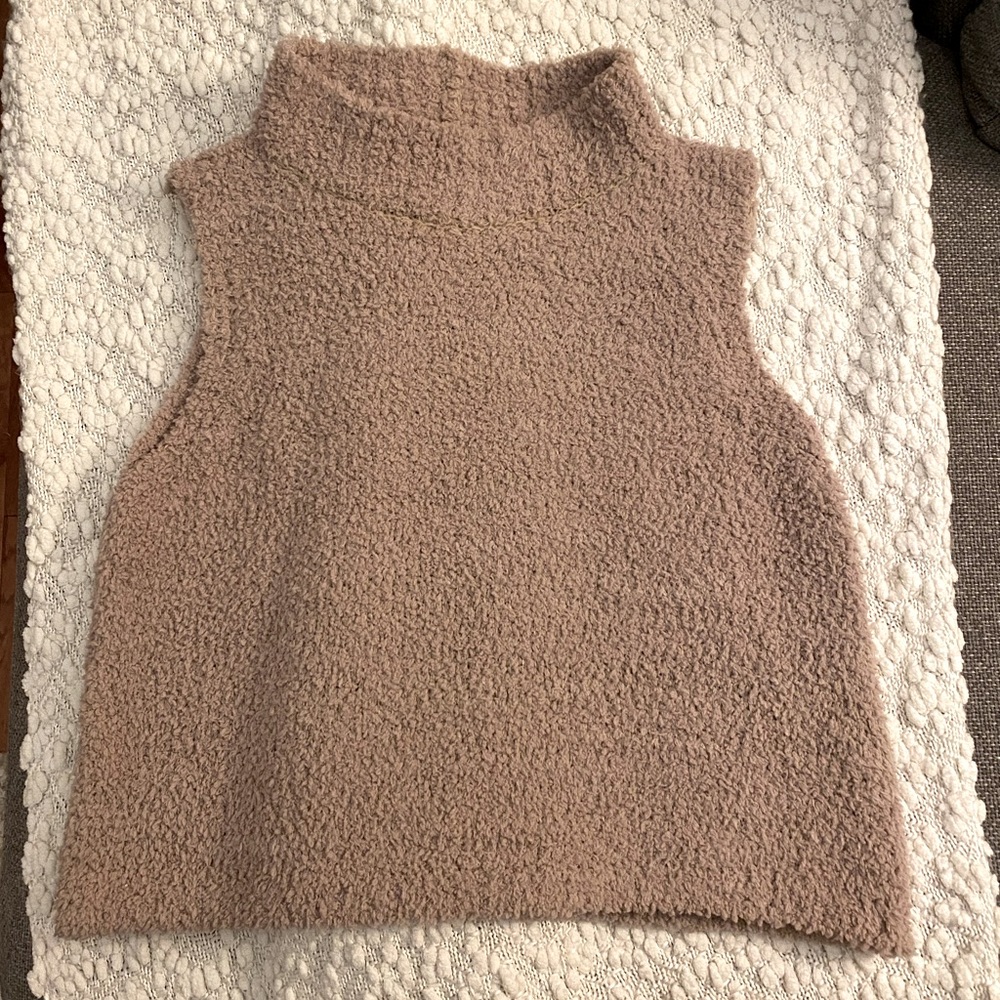 Plush Sleeveless Sweater Tank
